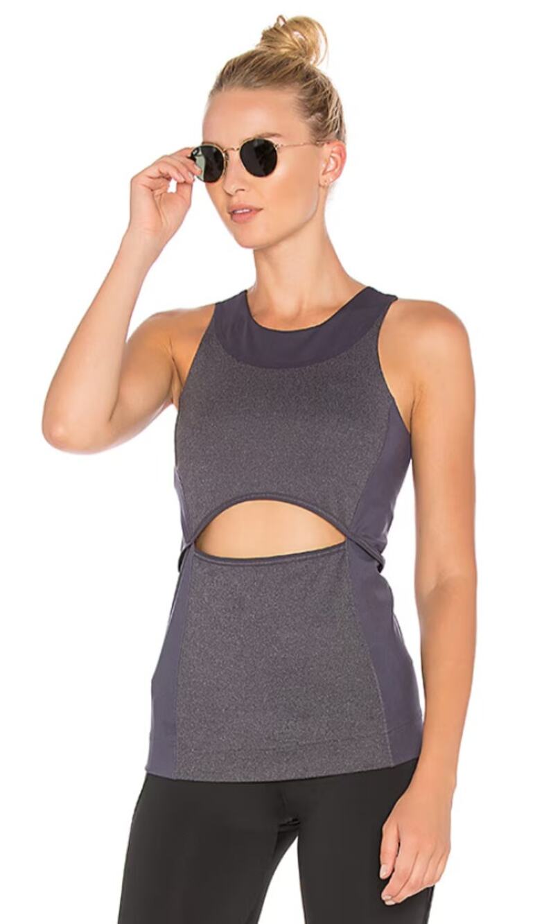 Adidas Stella Mccartney Yo Comfort Tank Top Gray BQ8845 Climalite Shirt Sz S